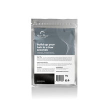 Load image into Gallery viewer, Hair Plus Dark Brown Hair Fibre Refill Bag 25g, 50g,100g, 150g,300g,600g