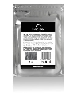 Hair Plus Grey Hair Fibre Refill Bag 25g, 50g,100g, 150g,300g,600g
